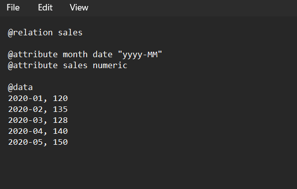 Time-Series Analysis Using Moving Average in WEKA output screenshot 3