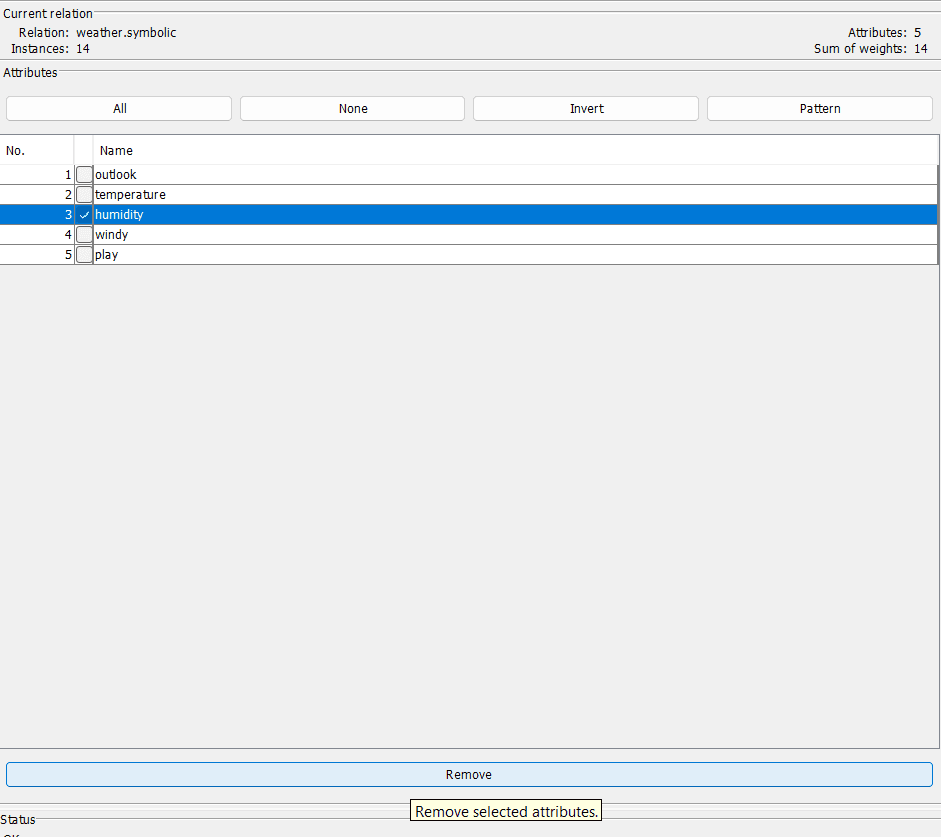 Data Preprocessing in WEKA output screenshot 3